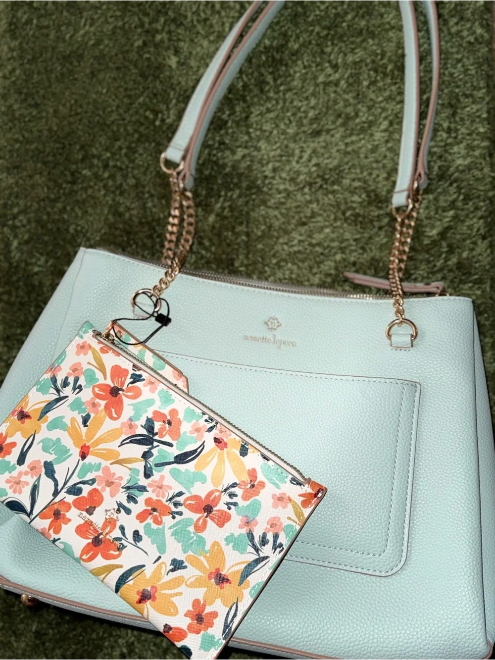 Nanette Lepore Tote Bag with Floral Pouch
